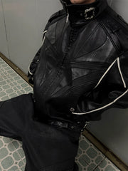 【26s Mar.】Carbon-Boned Royal Buckle Leather Jacket