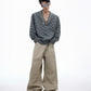 【25s Sep.】Diamond-embellished Diamond-patterned V-neck Sweater