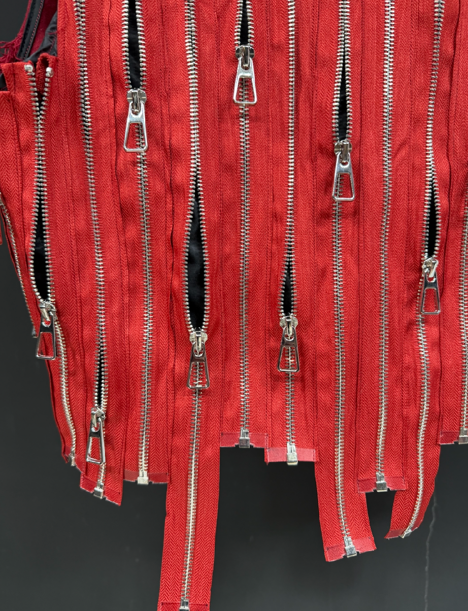 Asymmetric Zip Street Vest