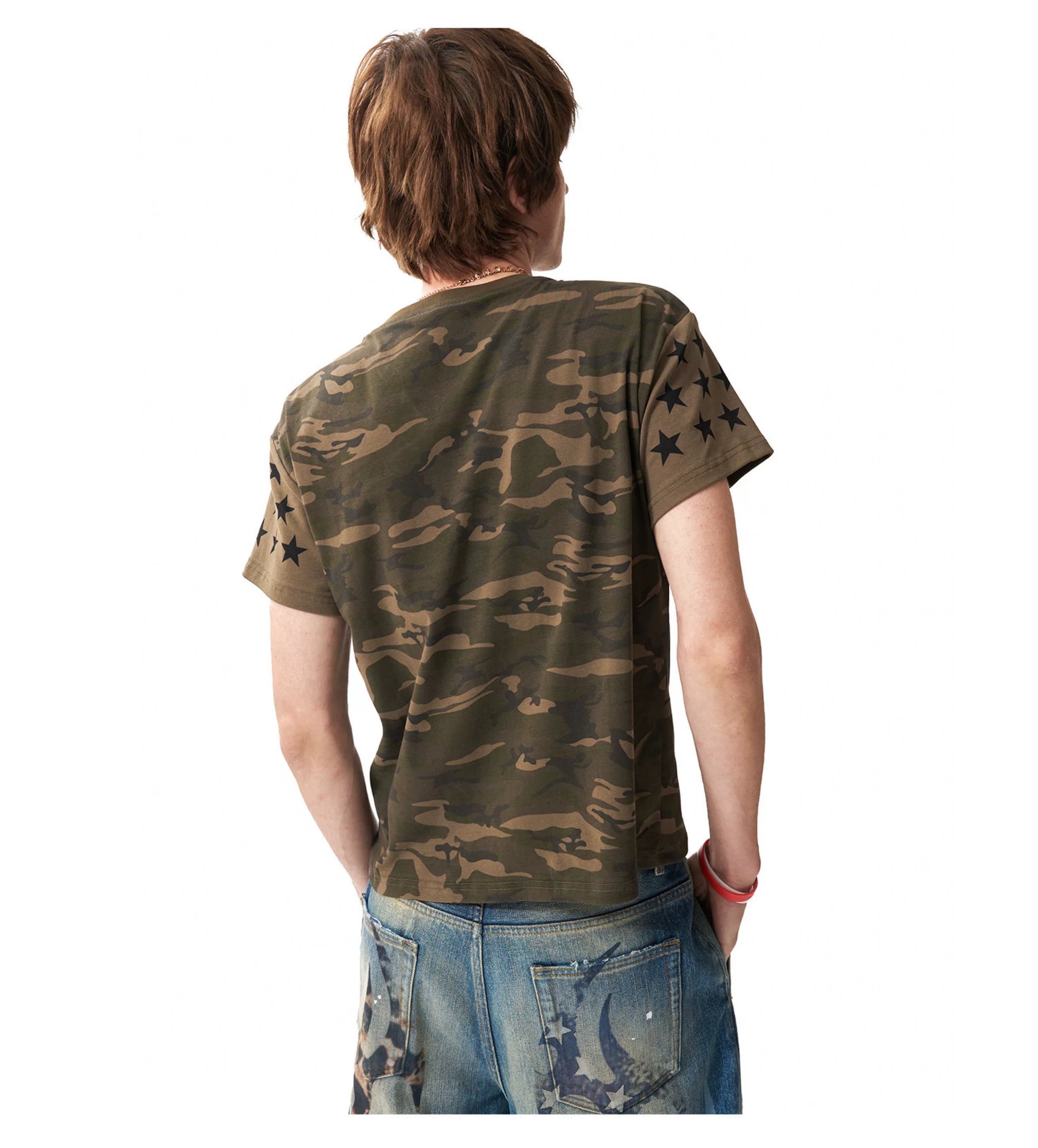 Gold Foil Camo Star Tee