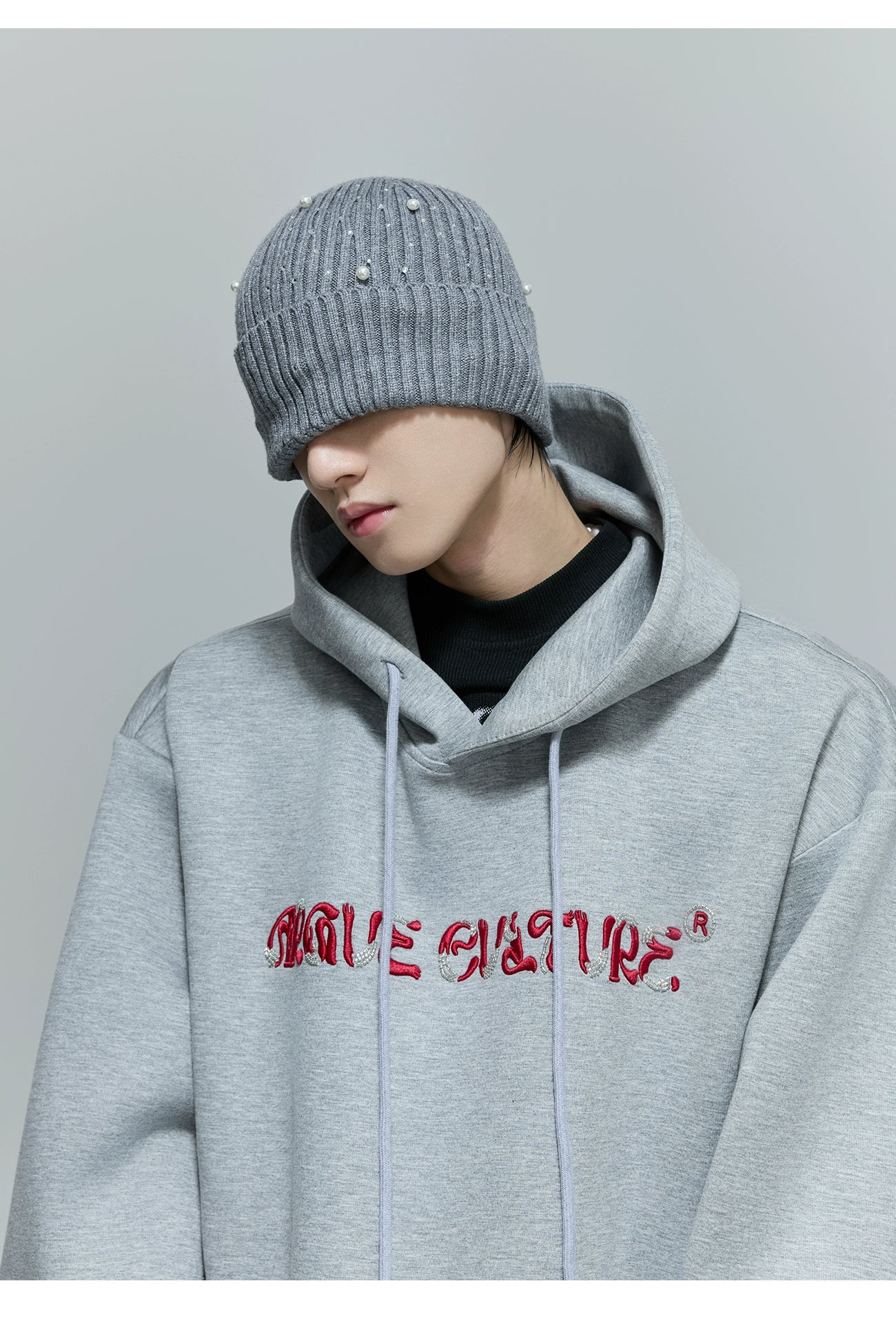 Beaded Embroidered Hoodie