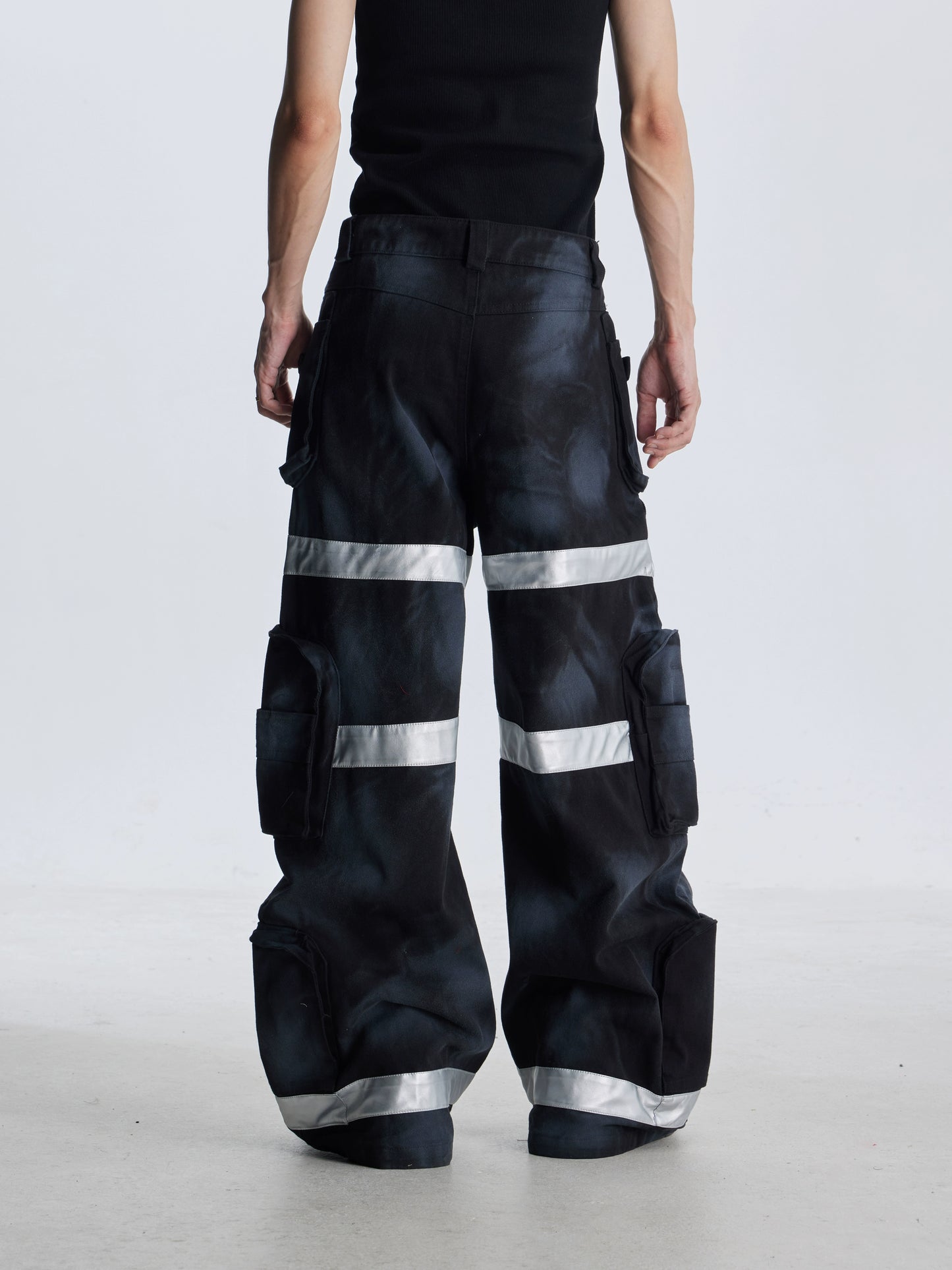 【25s Aug.】Street Dirty Dyed Multi-pocket Jeans