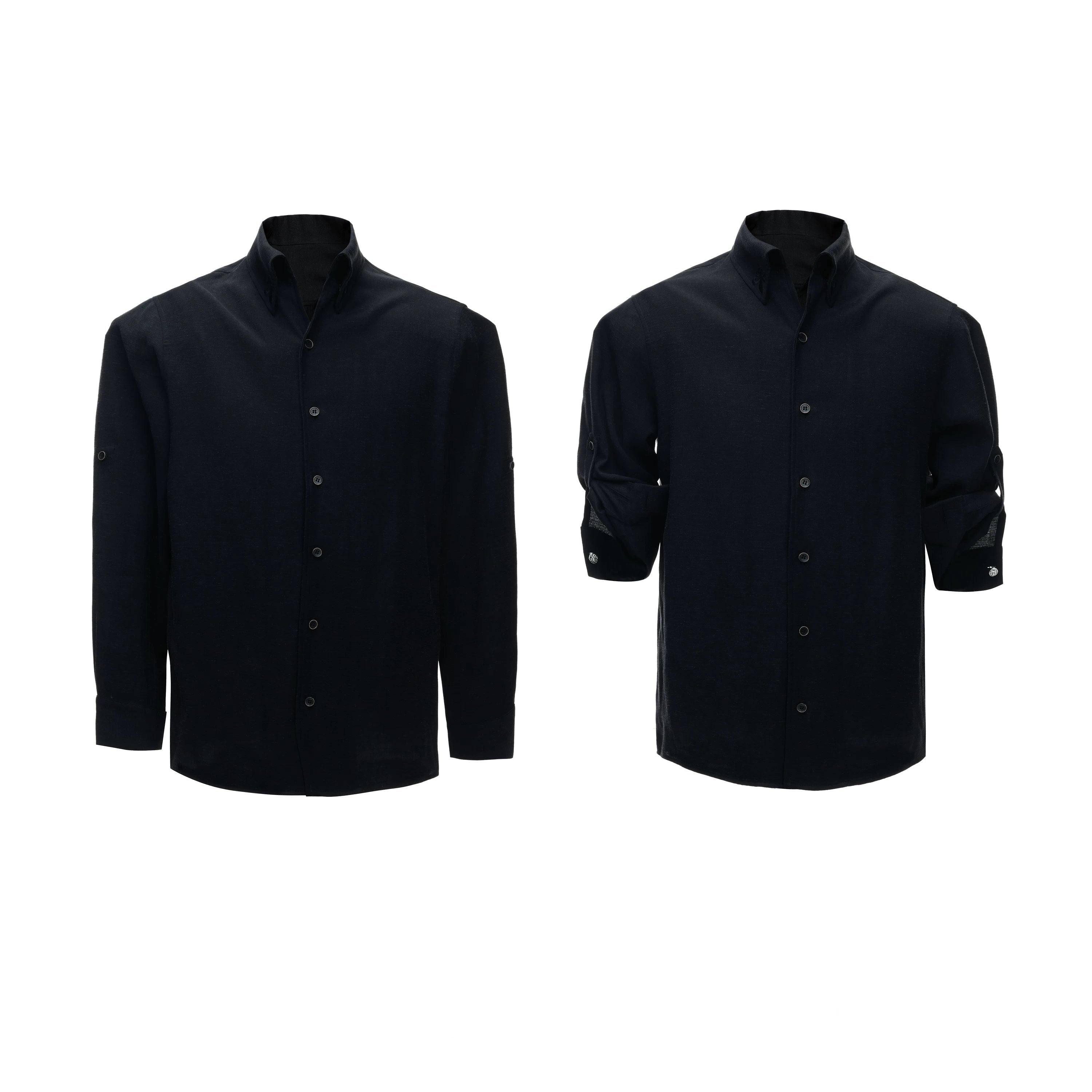 Textured Linen Relaxed Shirt