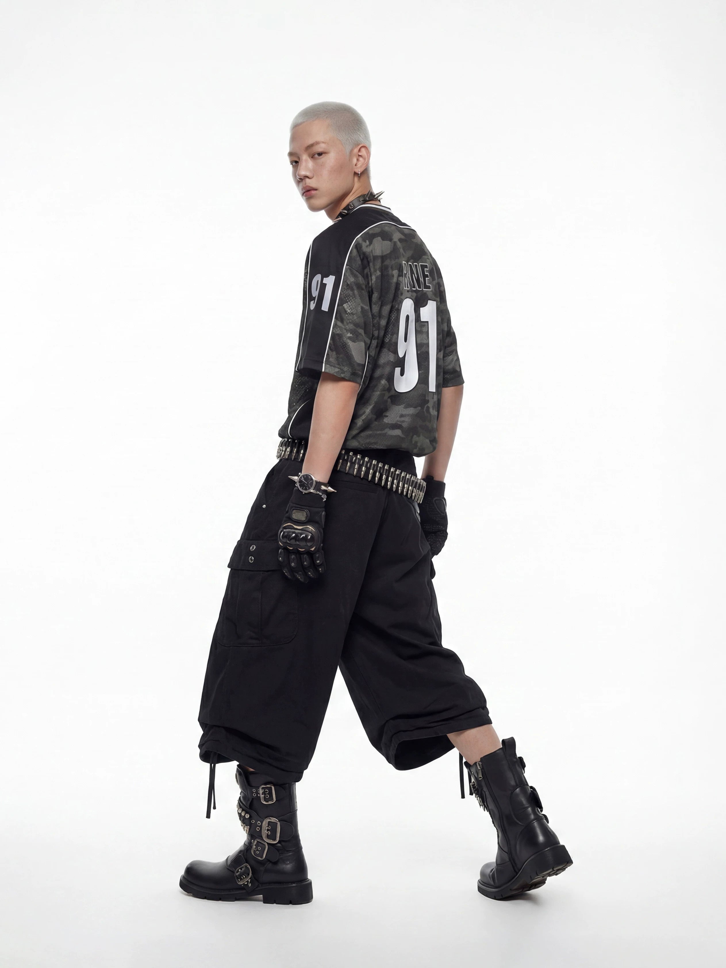 Camo Panel Jersey Street Tee