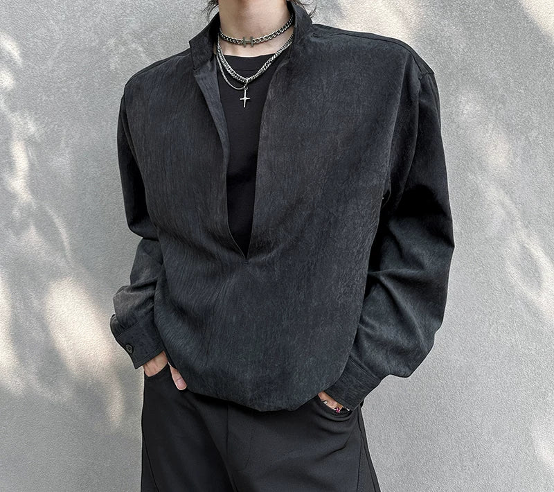 Relaxed Long Sleeve Casual Shirt