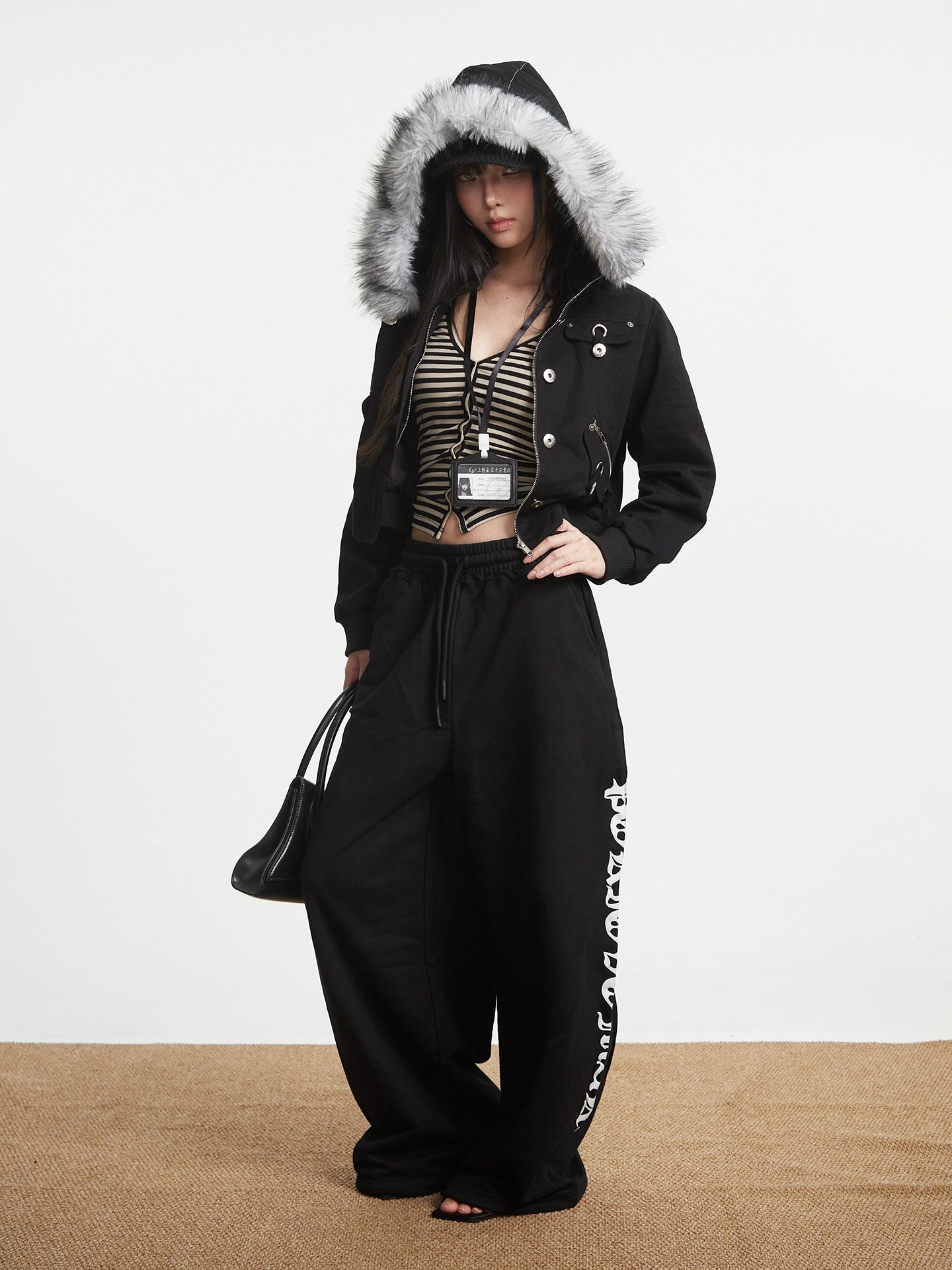 【25s Oct.】Vintage Hooded Fur Collar Jacket
