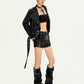 【25s Oct.】Street Style Rivet PU Leather Jacket