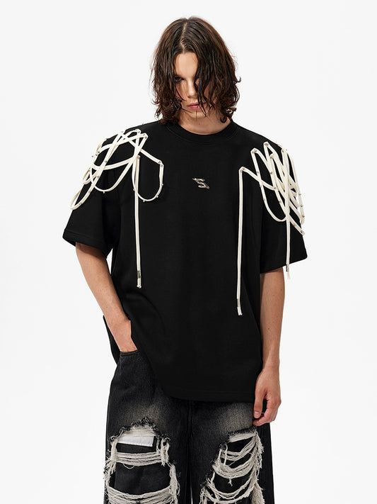 【25s Jun.】Rivet Ribbon Silent T-shirt