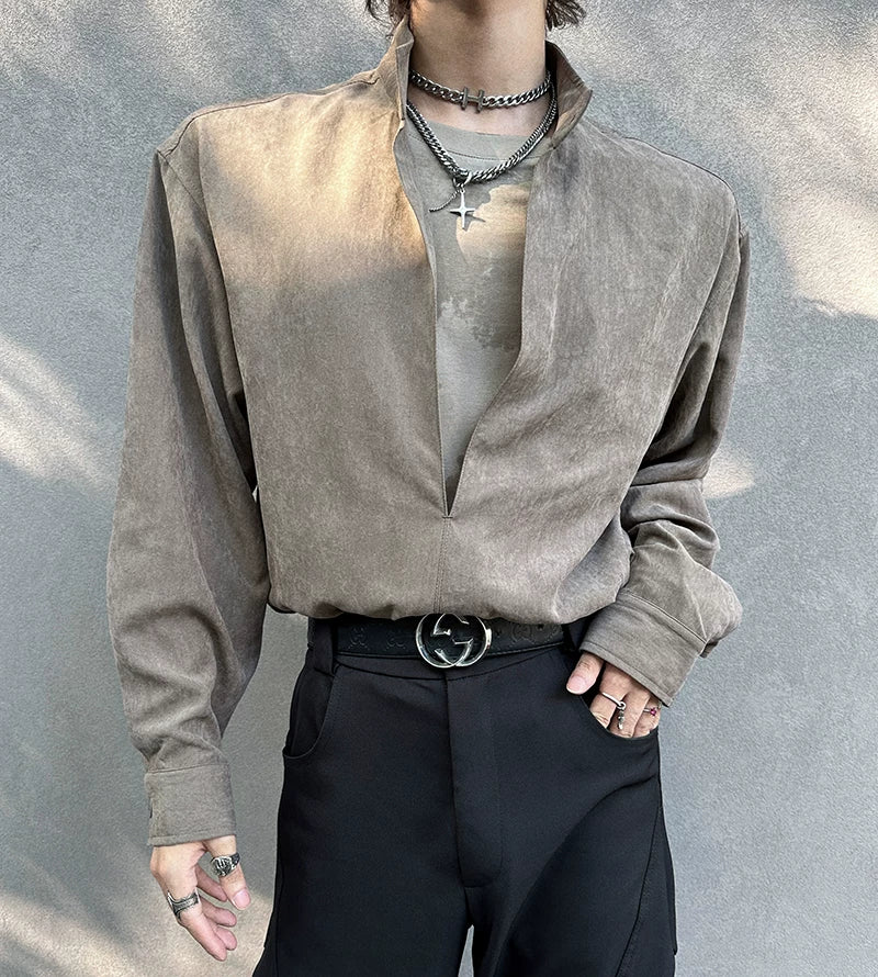 Relaxed Long Sleeve Casual Shirt