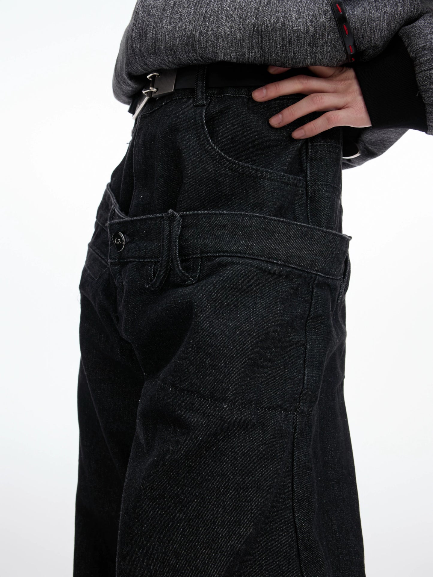 【25s Aug.】Heavyweight Double Waist Wide Leg Jeans