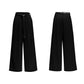 【25s Sep.】Scarf Shoulder Pad Shirt / Drape Wide-leg Pants