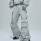 【25s Oct.】Casual Stand Collar Cropped Sweatshirt/Ribbon Pocket Pants