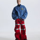 【25s Aug.】Street Dirty Dyed Multi-pocket Jeans