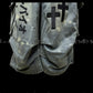 【25s Aug.】Distressed Patchwork Wide-Leg Jeans in Dark Aesthetic