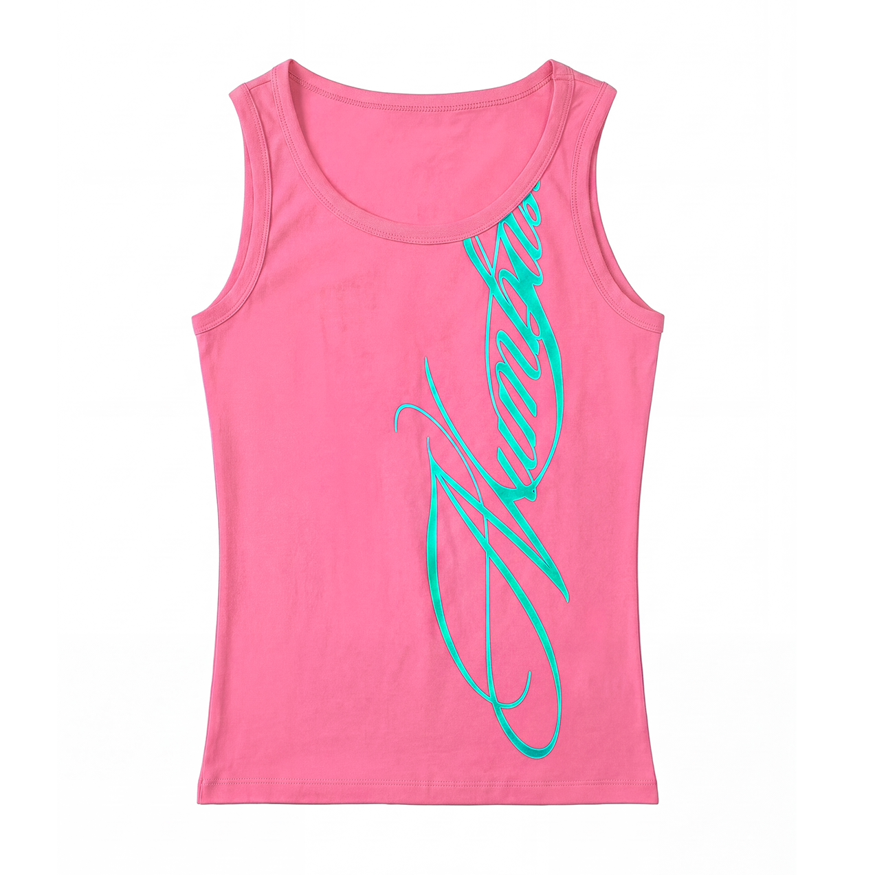 Script Graphic Compression Tank Top