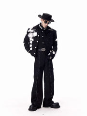 【26s Feb.】Couture 3D Floral Structured Shoulder Cropped Jacket / Pants
