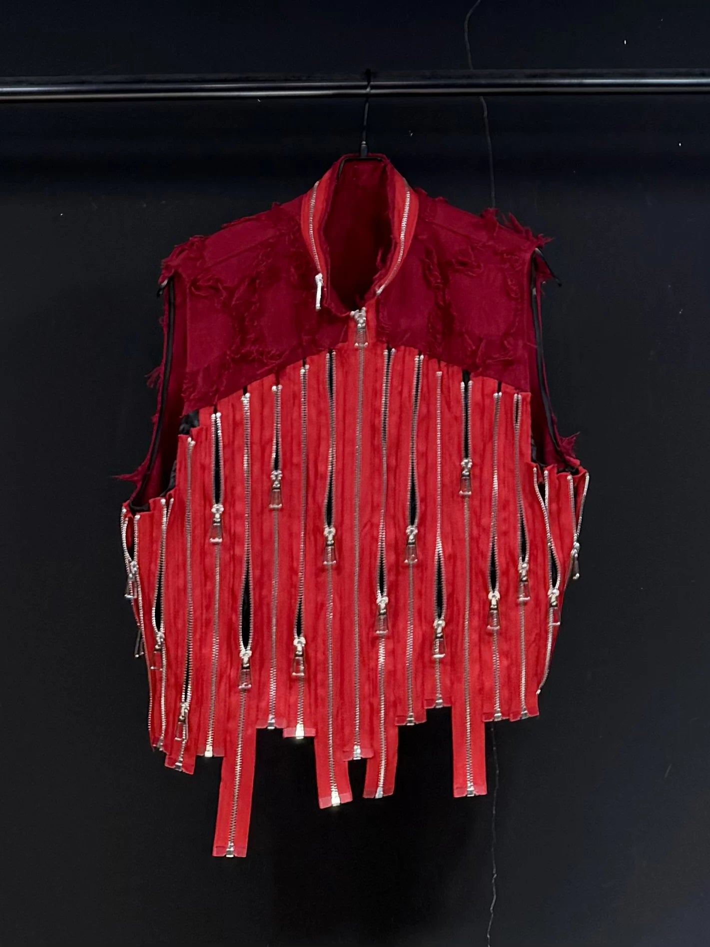 Asymmetric Zip Street Vest