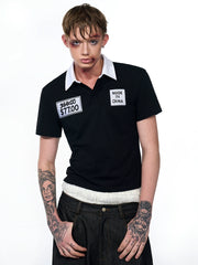 【25s Jul.】Slim Fit Embroidered Polo Tee