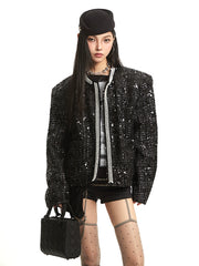 【25s Sep.】Old Money Style Luxury Chanel Style Shiny Jacket
