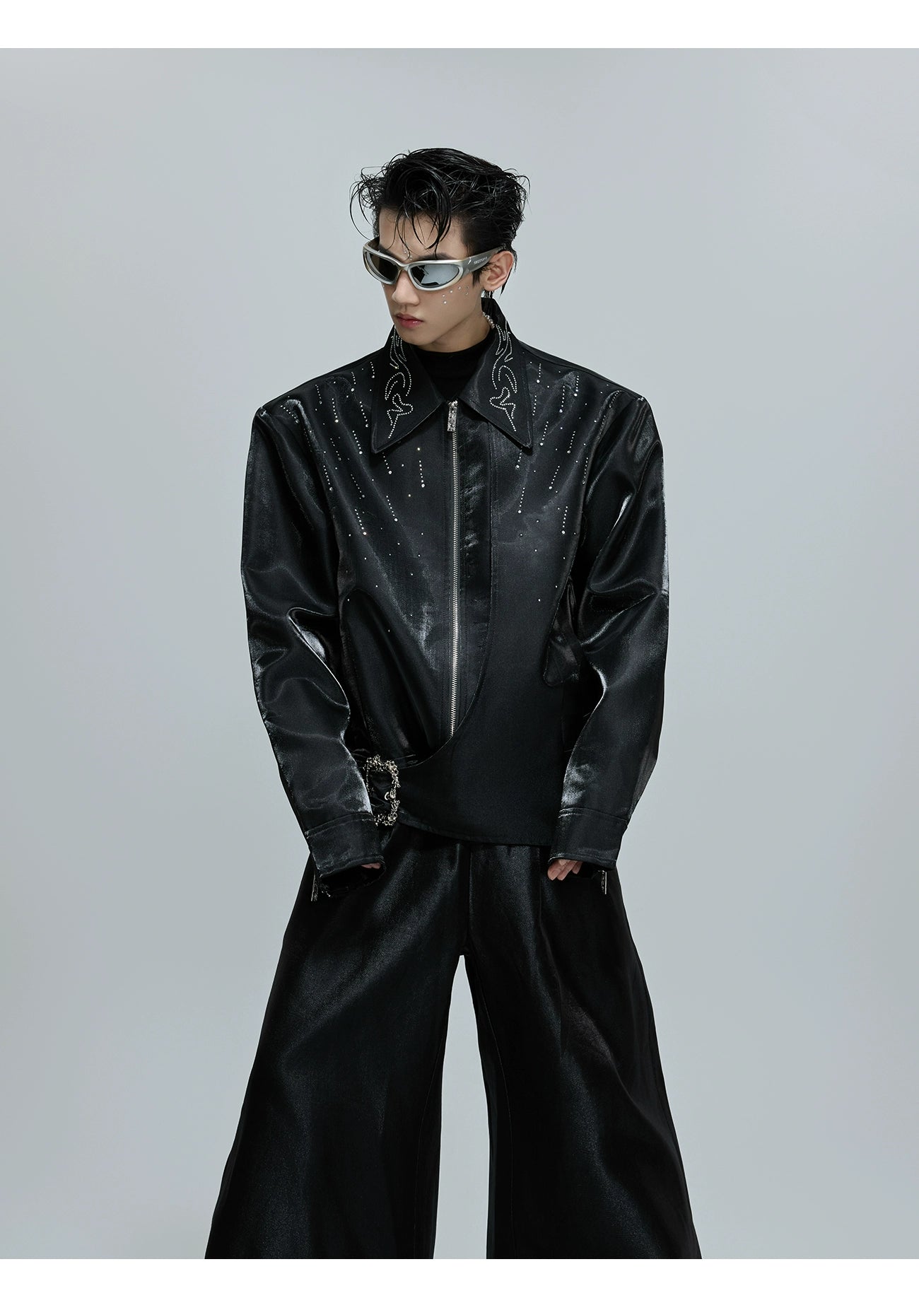Stars* Matte Rhinestone Shiny Jacket