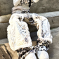 【25s Nov.】Leopard Print Plush Patchwork Jeans