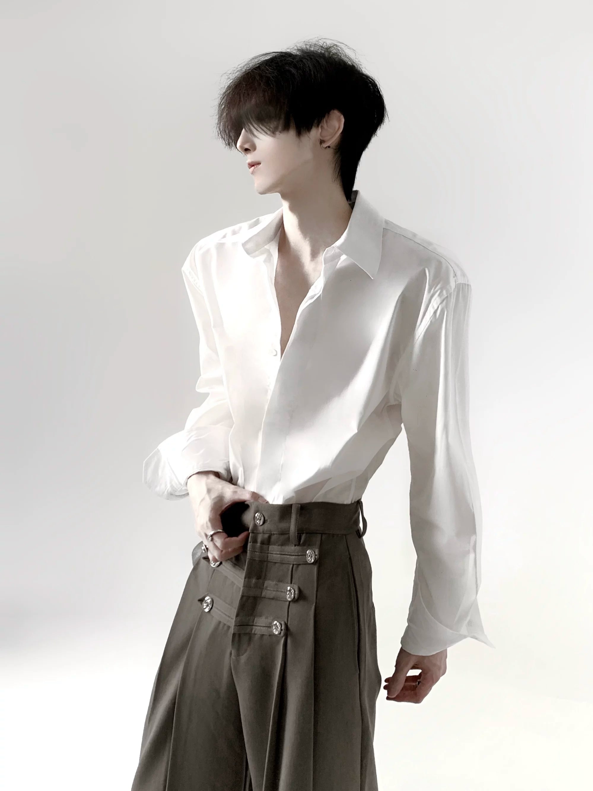 Structured Relaxed White Shirt