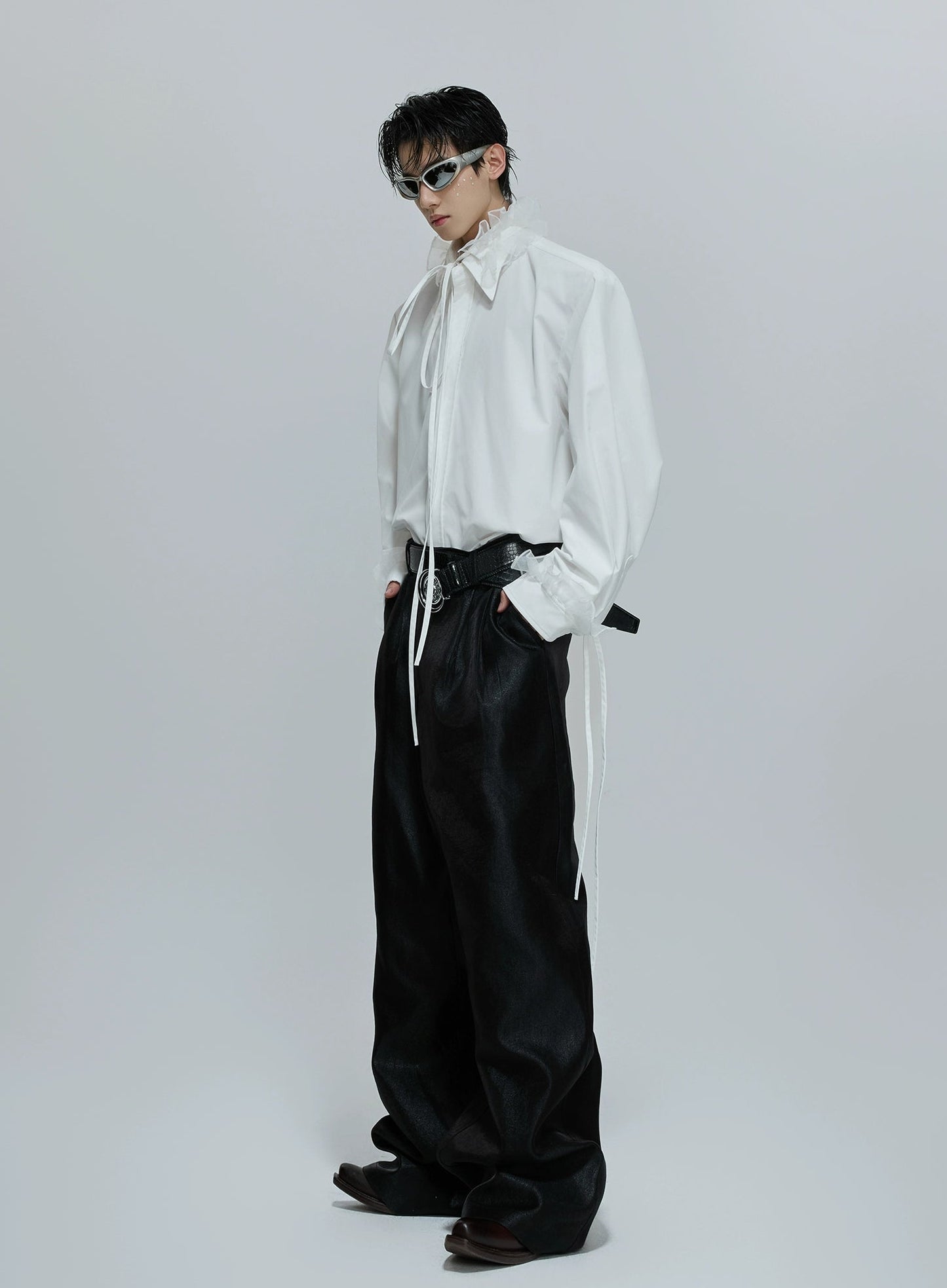 【25s Dec.】Detachable Lace Ribbon Design Shirt