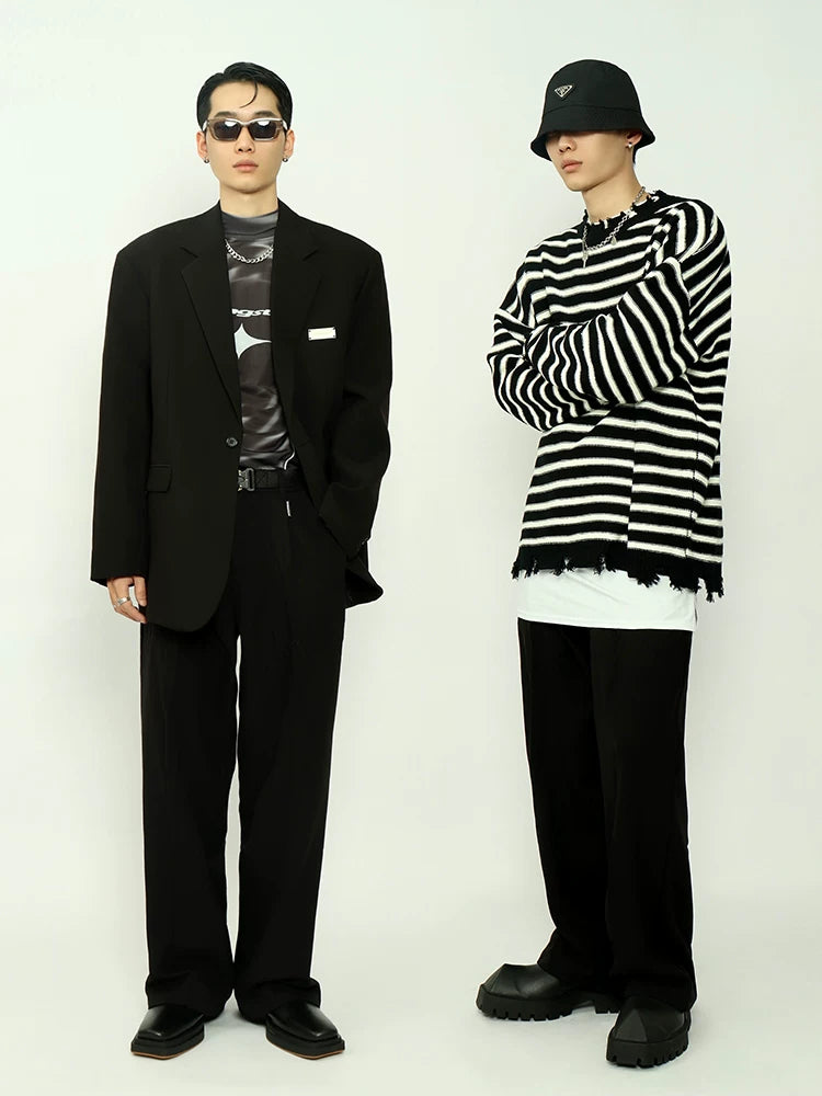 Minimal Straight-Leg Tailored Trousers