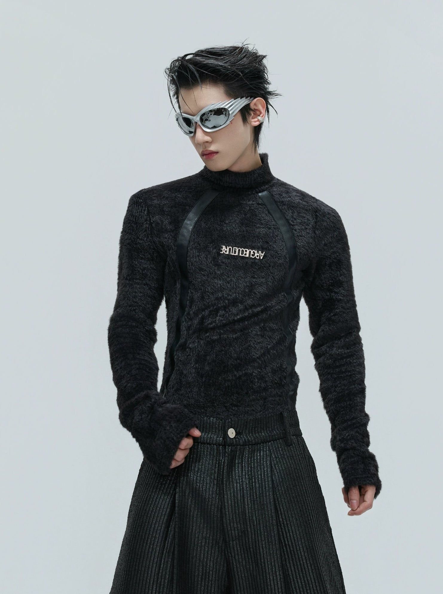 【25s Nov.】Deconstructed Faux Mink Turtleneck Bottoming Shirt