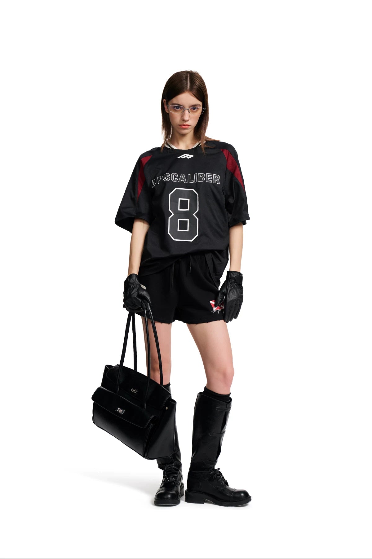 Retro Number Contrast Jersey Tee