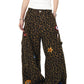 【25s Aug.】Vintage Patchwork Embroidered Leopard Print Jeans