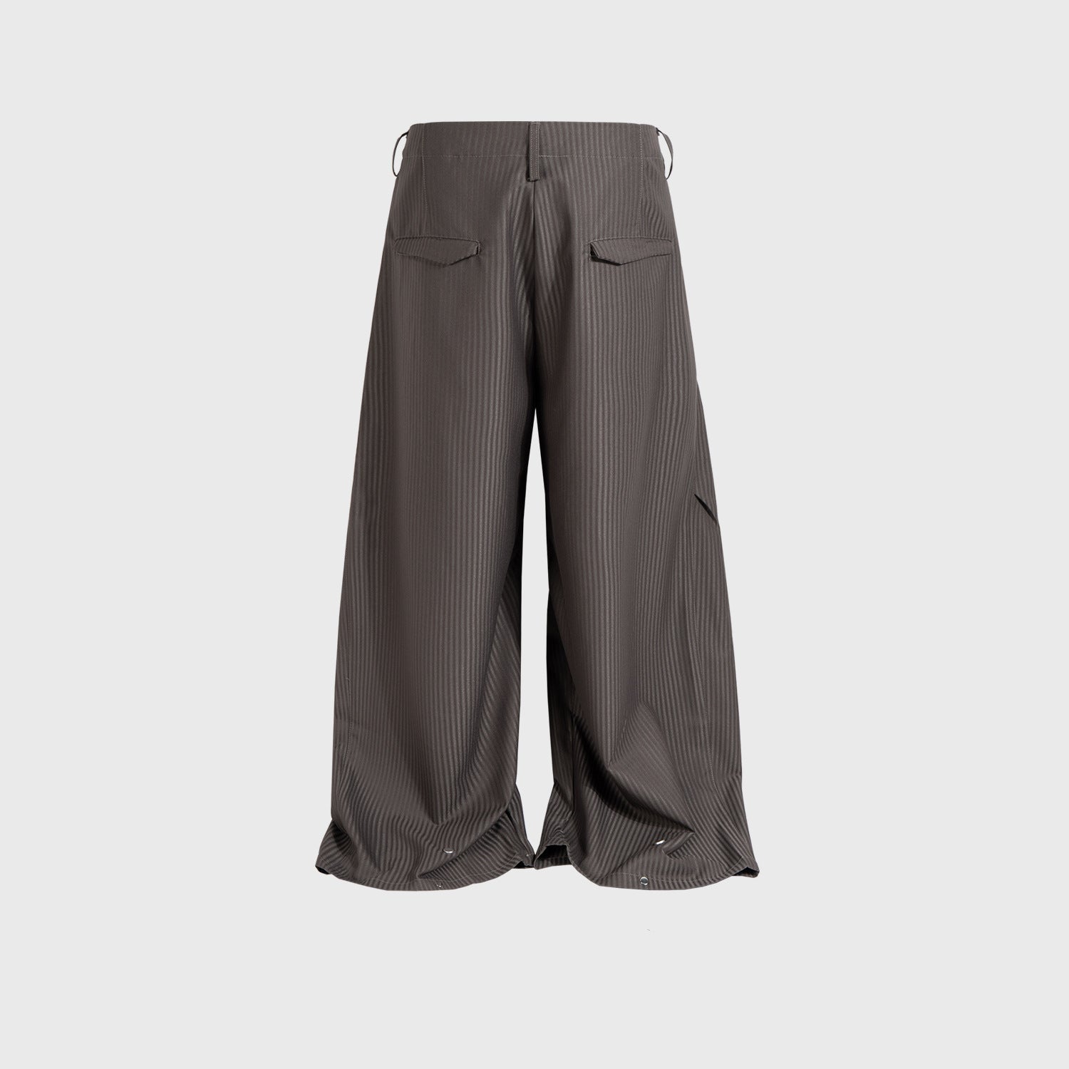 Mesh Panel Stripe Wide Trousers