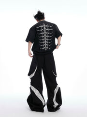 【25s Apr.】Heavy Rivet Spine Embroidered T-shirt