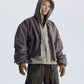 【25s Aug.】Distressed Washed Loose Bomber Jacket