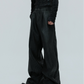 【25s Nov.】Waxed Distressed Leather Trousers