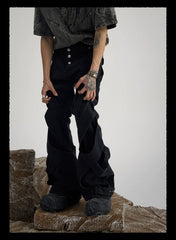 【26s Mar.】Deconstructed Washed Black Denim