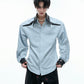 【25s Aug.】Sequined Contrast Lapel Shirt