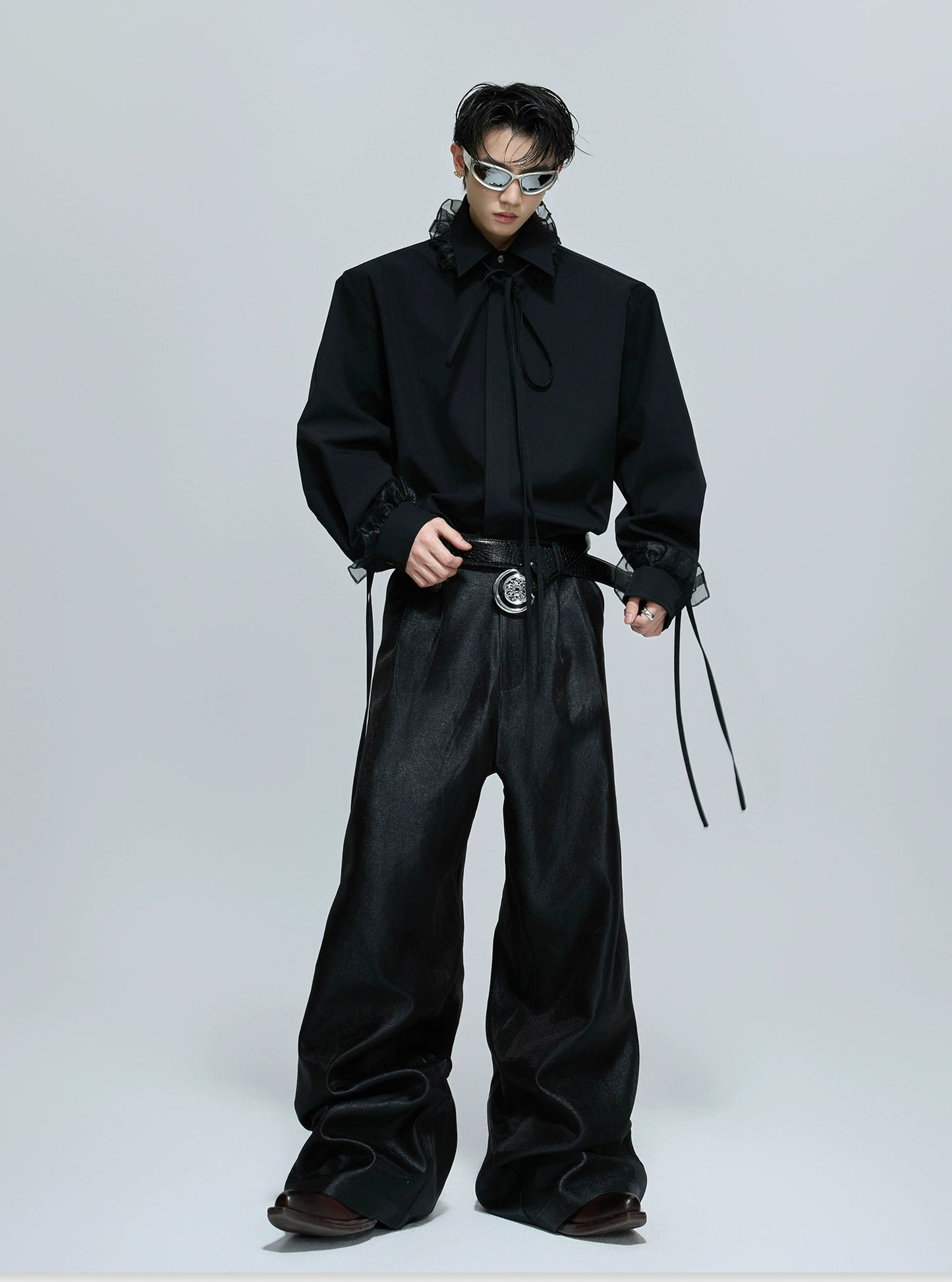 【25s Dec.】Detachable Lace Ribbon Design Shirt