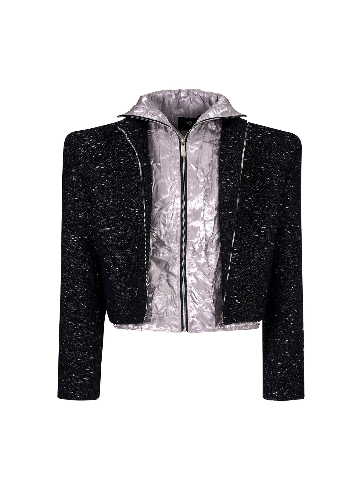 【25s Oct.】Sequined Chanel-style Stand-up Collar Jacket