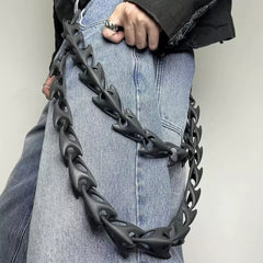 Cyber Gothic Spine Waist Chain