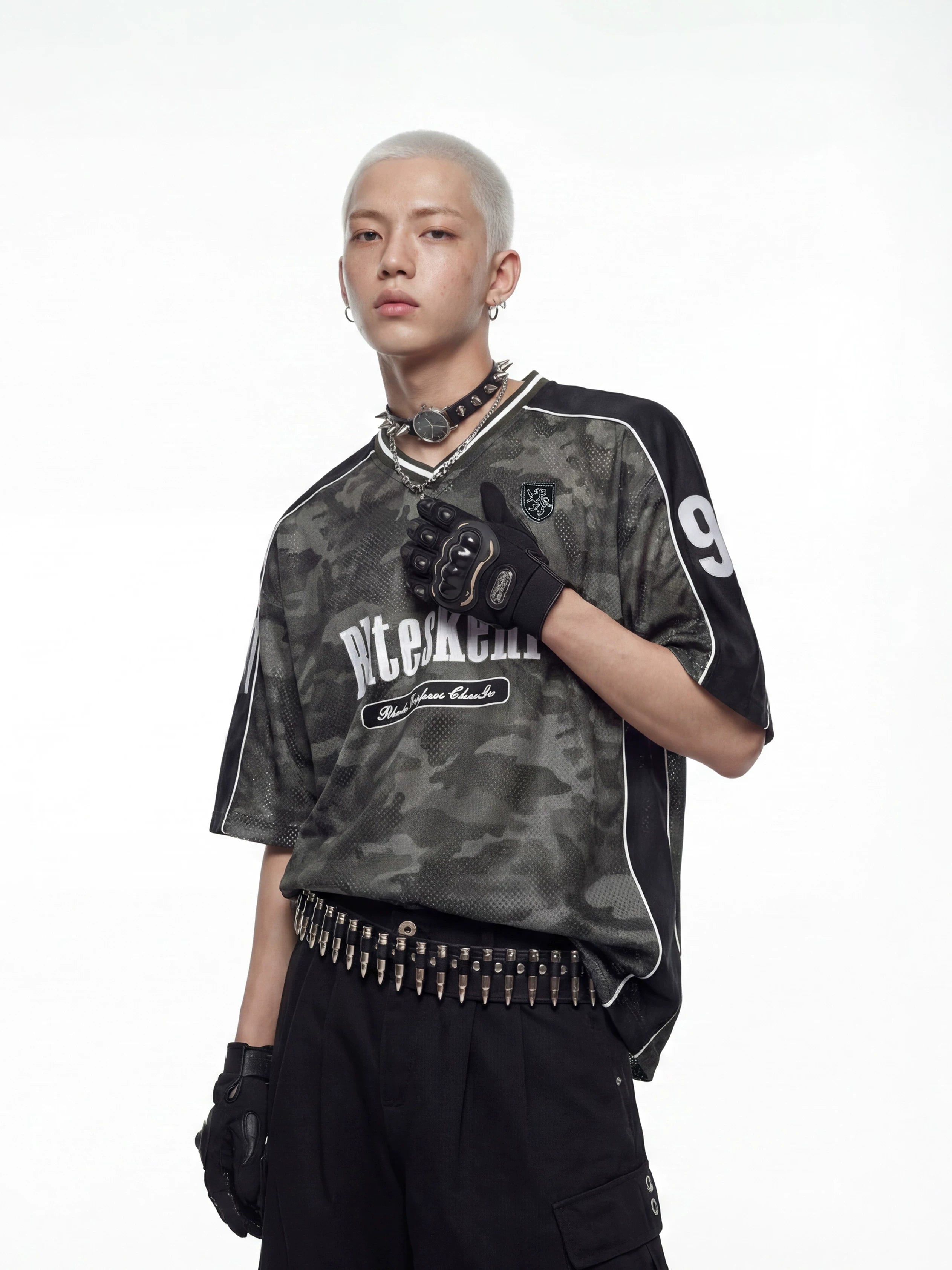 Camo Panel Jersey Street Tee