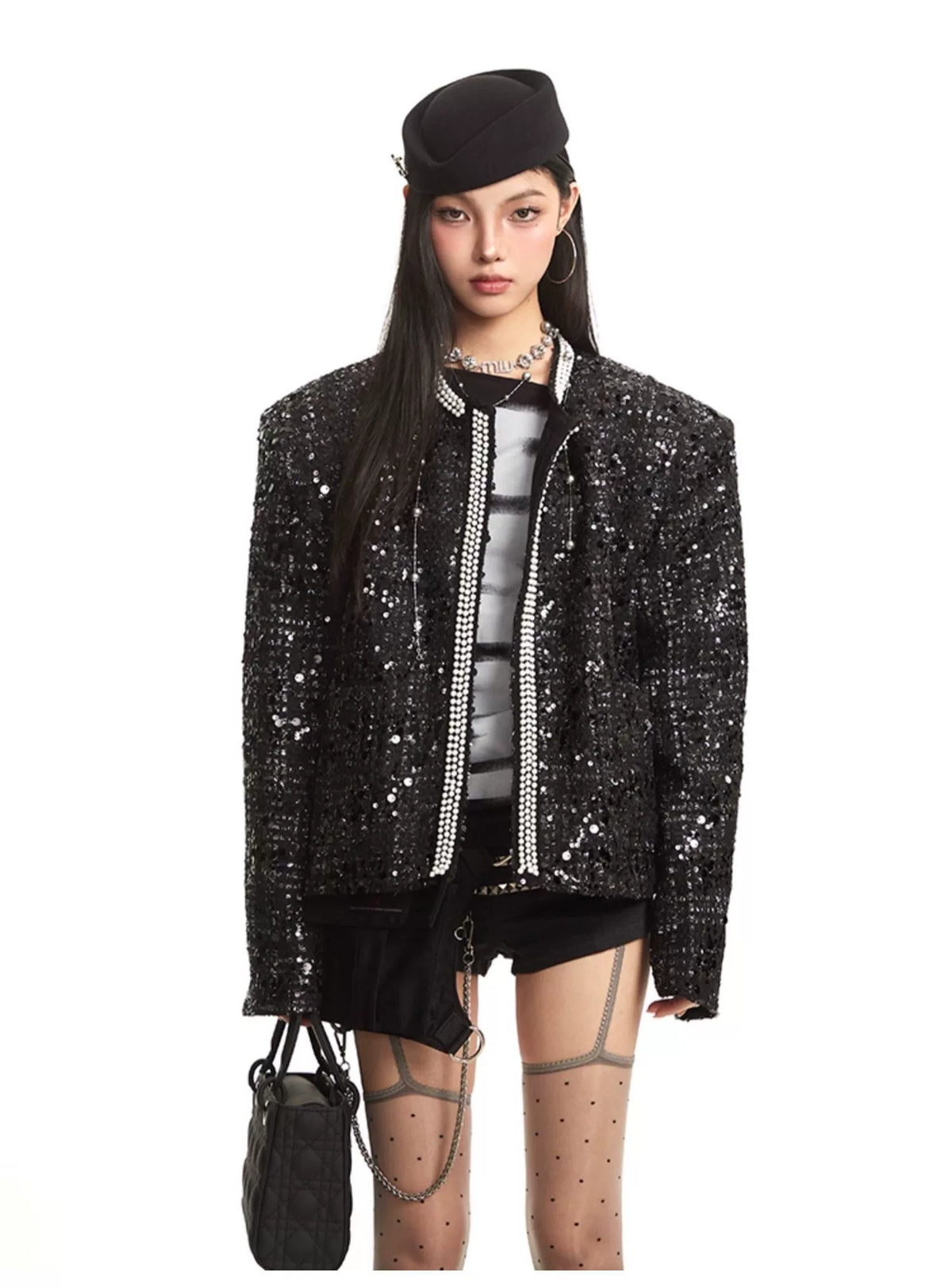 【25s Sep.】Old Money Style Luxury Chanel Style Shiny Jacket