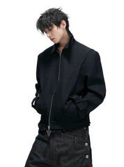 Spine Heavy Embroidered Patchwork Jacket