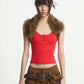 【25s Aug.】Washed Denim Fringe Waist Utility Shorts