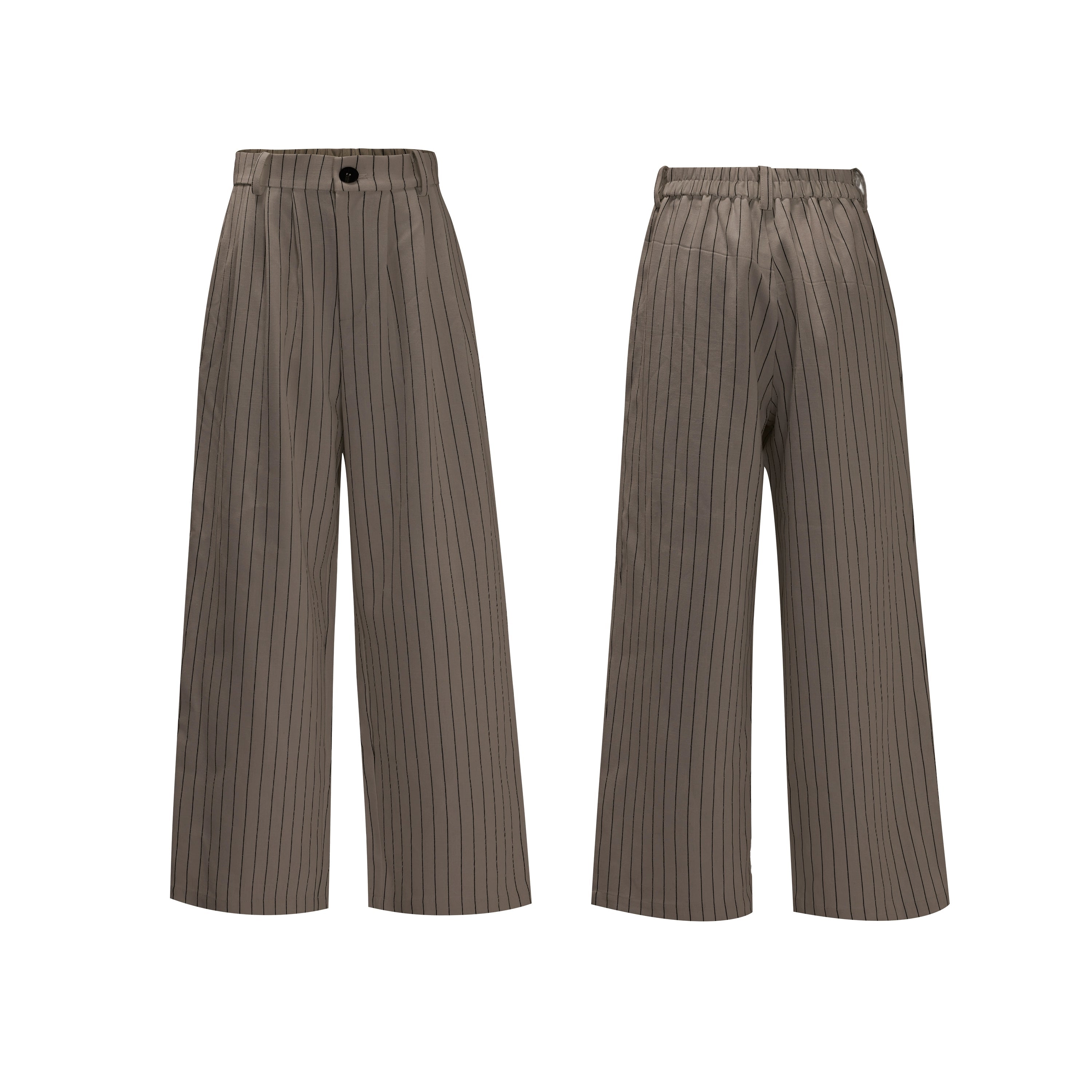 【25s Nov.】Striped Multi-panel Belted Jacket/Trousers