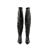 Square Toe Thick Sole Raised Toe Over the Knee High Boots