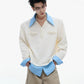 【25s Sep.】Textured Mock Two-piece Shirt Stitching Sweater