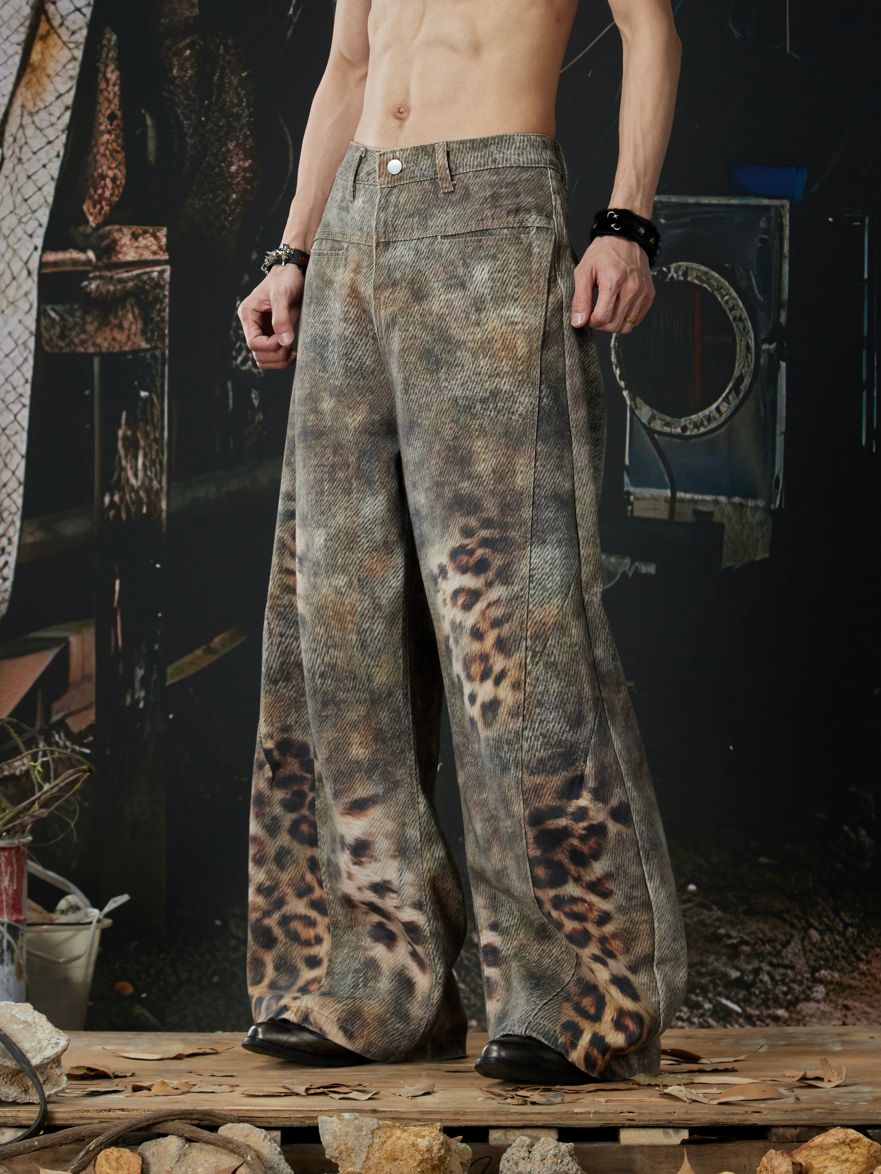 3D Printed Distressed Leopard Scimitar Pants