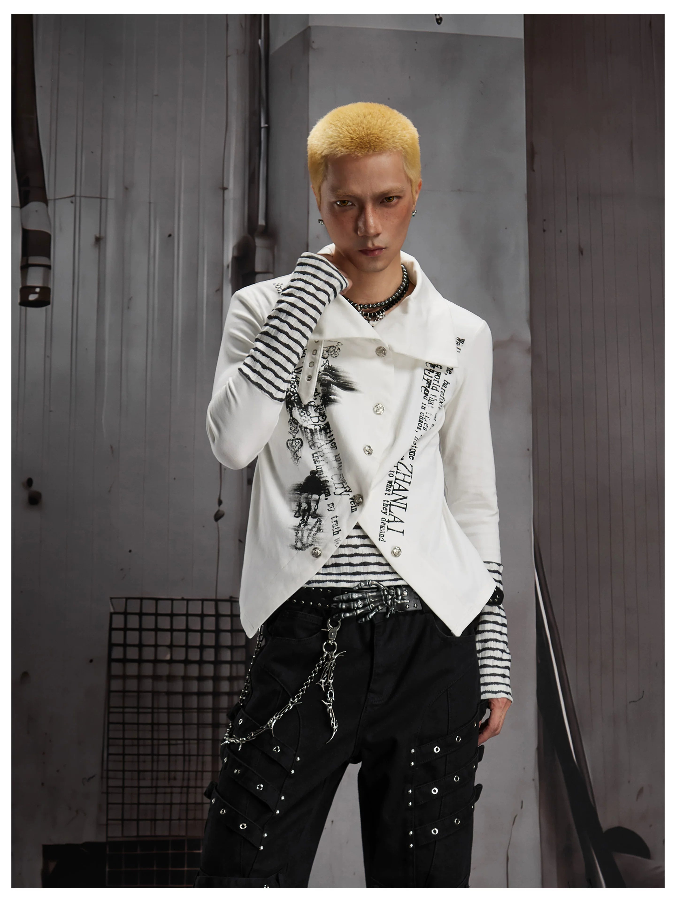 Y2K Contrast Layered Long Sleeve Tee