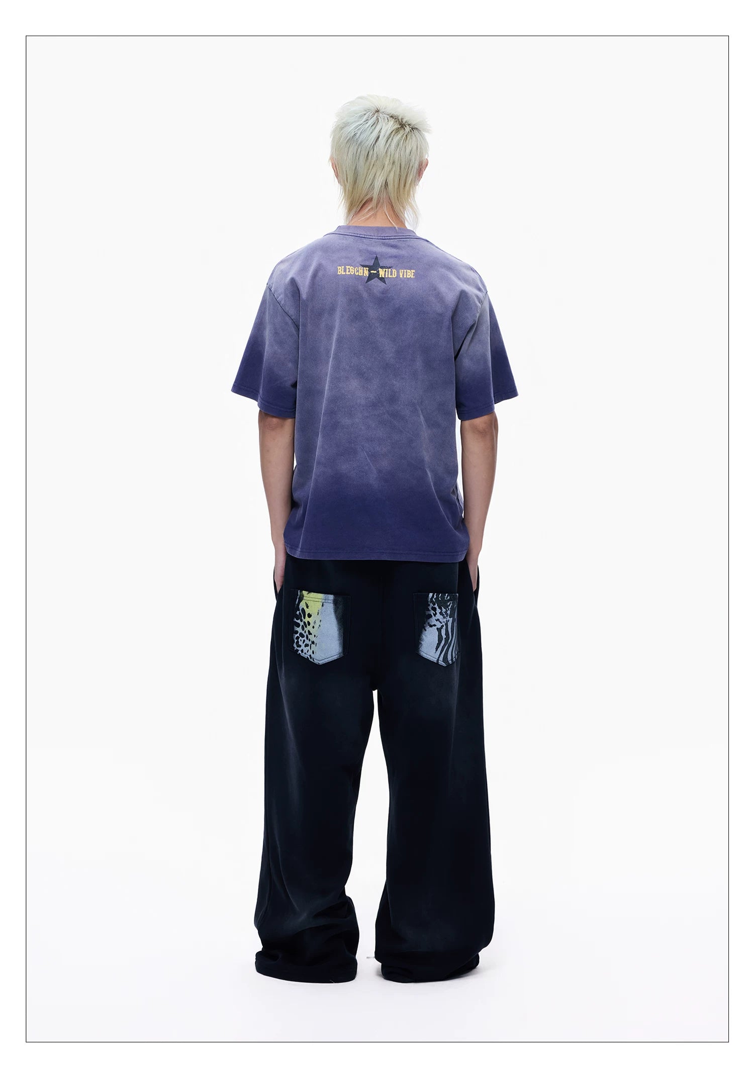 Double Waist Leopard Panel Sweatpants
